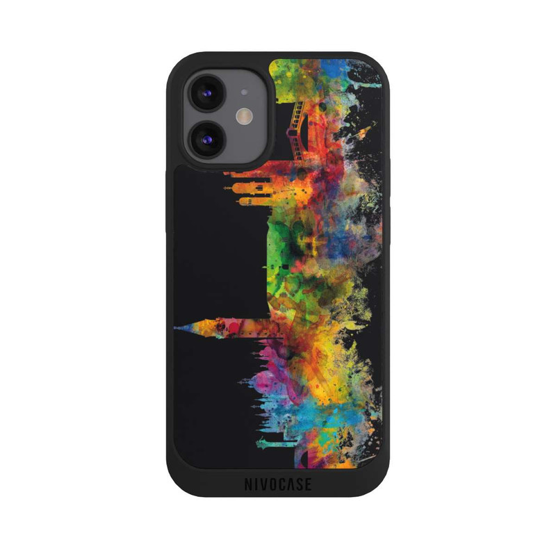 iPhone 12 mini NIVOpure Venedig Italien Skyline Schwarz