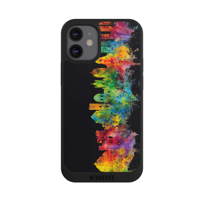 iPhone 12 mini NIVOpure Neapel Italien Skyline Schwarz