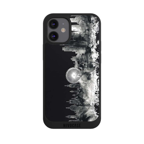 Apple iPhone 12 mini NIVOpure London Skyline BW Black