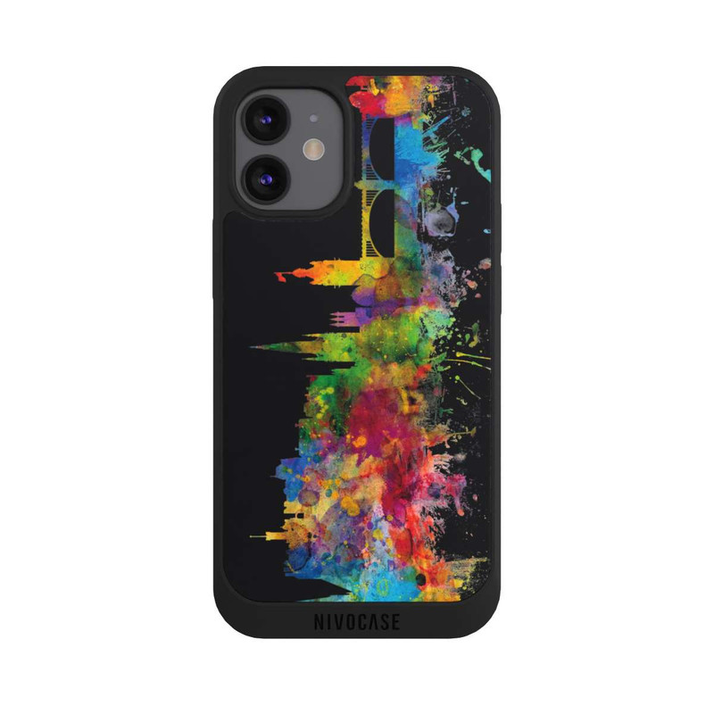 iPhone 12 mini NIVOpure Edinburgh Schottland Skyline Schwarz