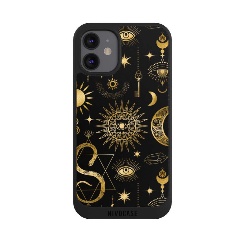 iPhone 12 mini NIVOpure Himmlische Sonne und Mond Steampunk