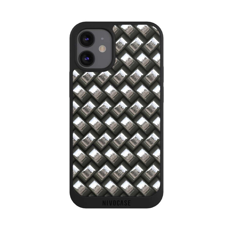 iPhone 12 mini NIVOpure Glamour Silver Metal