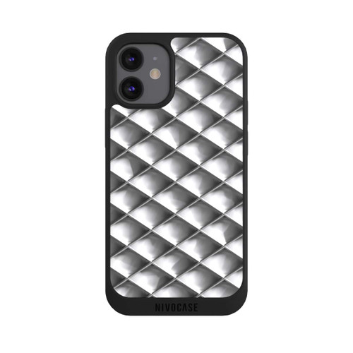 Apple iPhone 12 mini NIVOpure Glamour Silver Squares