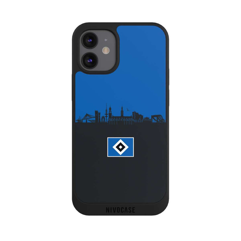 iPhone 12 mini NIVOpure HSV Skyline Blau Schwarz