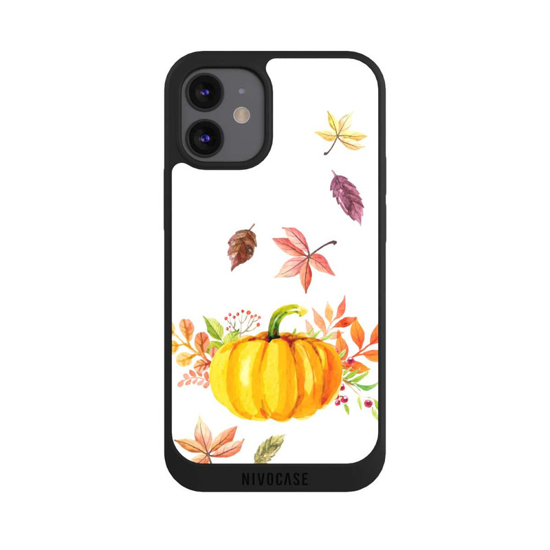 iPhone 12 mini NIVOpure Pumpkin-weißer Hintergrund 