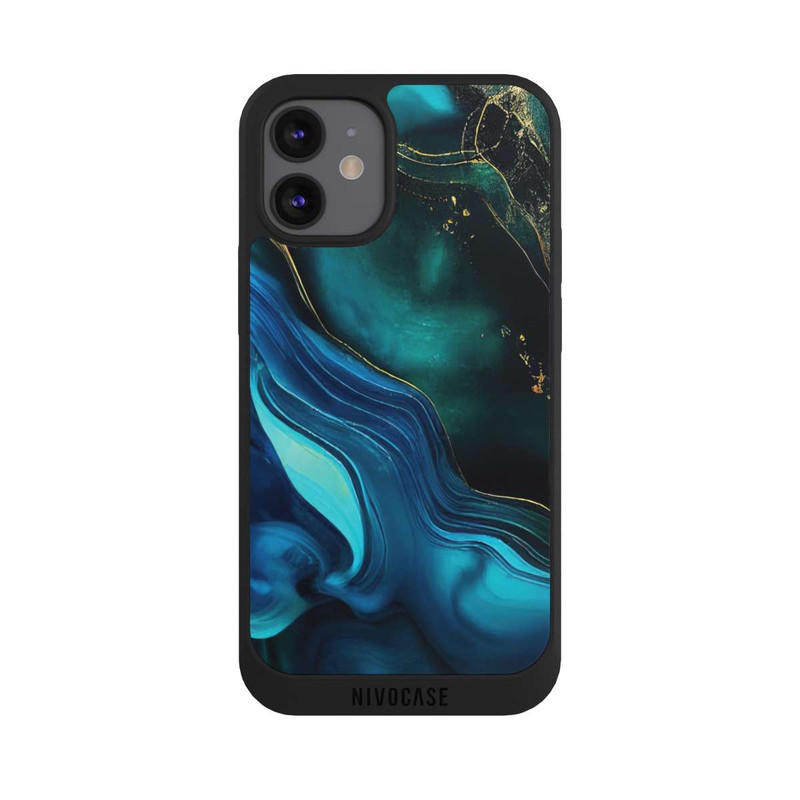 iPhone 12 mini NIVOpure Blue Gold Ink