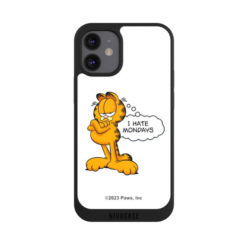 Apple iPhone 12 mini NIVOpure Garfield I Hate Mondays White