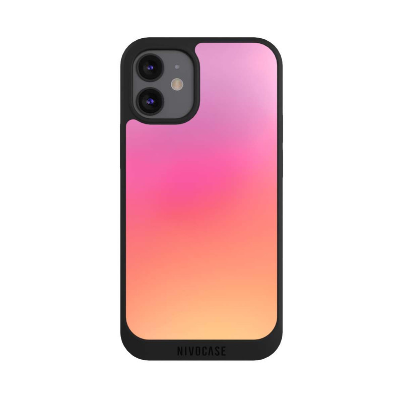 iPhone 12 mini NIVOpure Pastell Pink Glitch