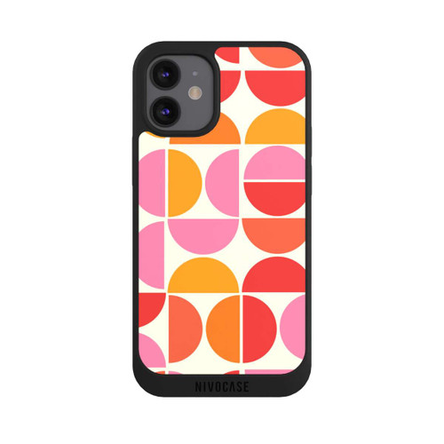 Apple iPhone 12 mini NIVOpure Retro Trend Muster Orange