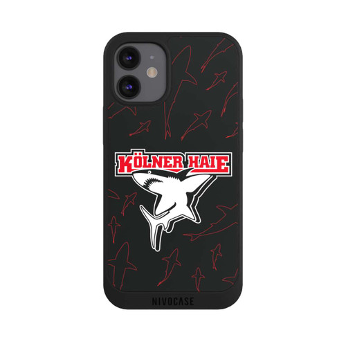 Apple iPhone 12 mini NIVOpure Haie Muster Rot
