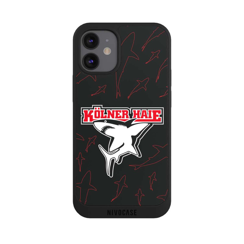 iPhone 12 mini NIVOpure Haie Muster Rot