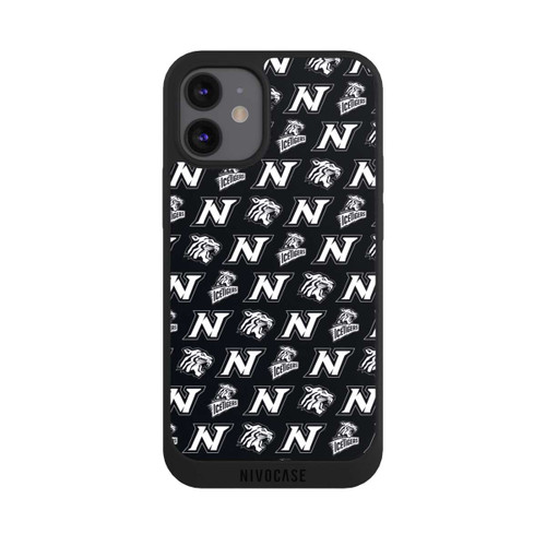 Apple iPhone 12 mini NIVOpure Nürnberg Ice Tigers Muster Schwarz