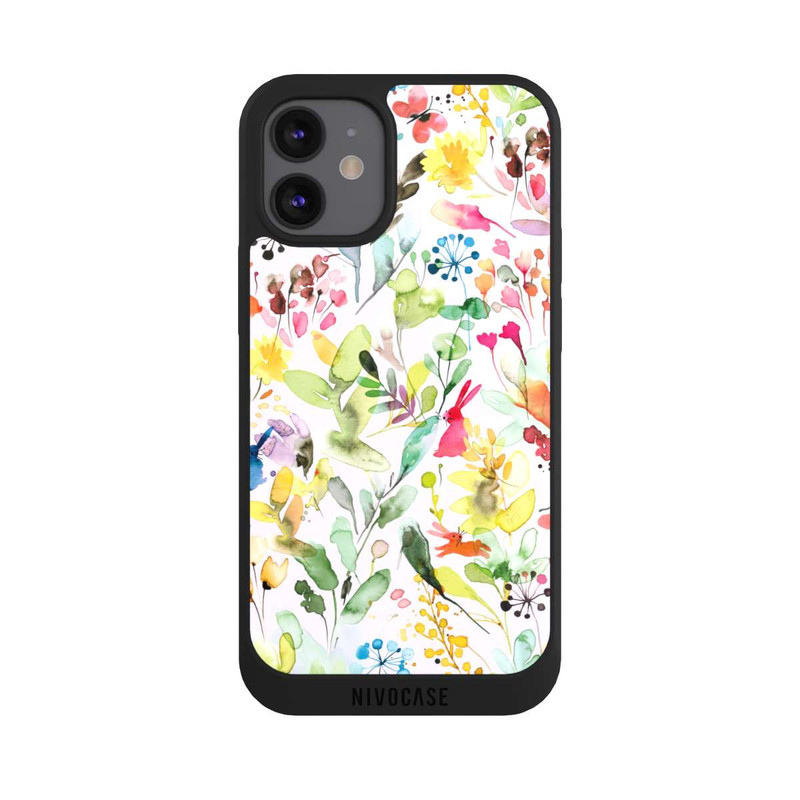 iPhone 12 mini NIVOpure Wild Flowers Meadow Pink