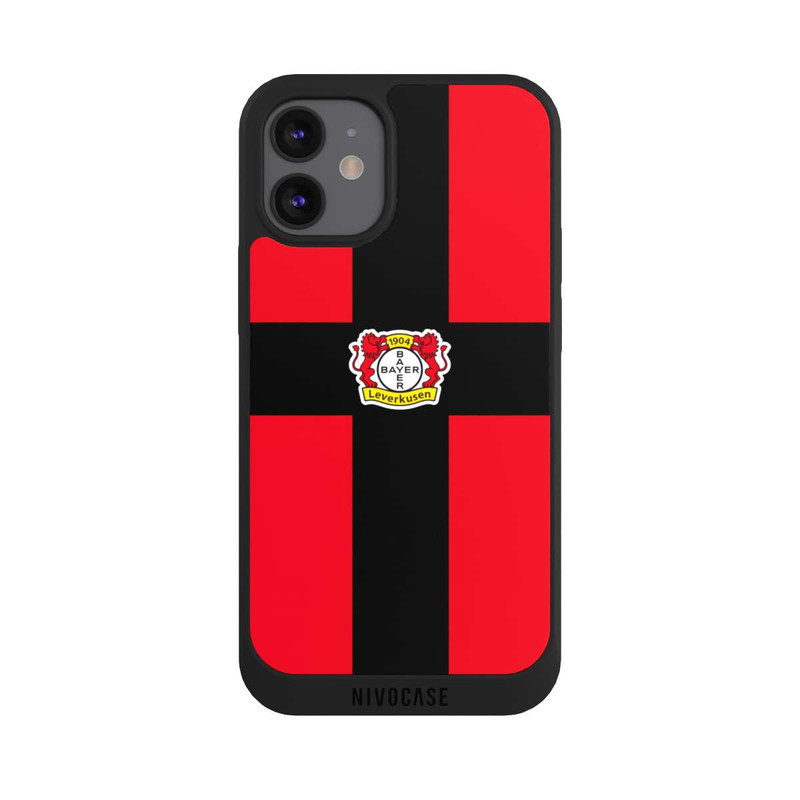 iPhone 12 mini NIVOpure Bayer 04 Leverkusen Schwarzes Kreuz auf Rot