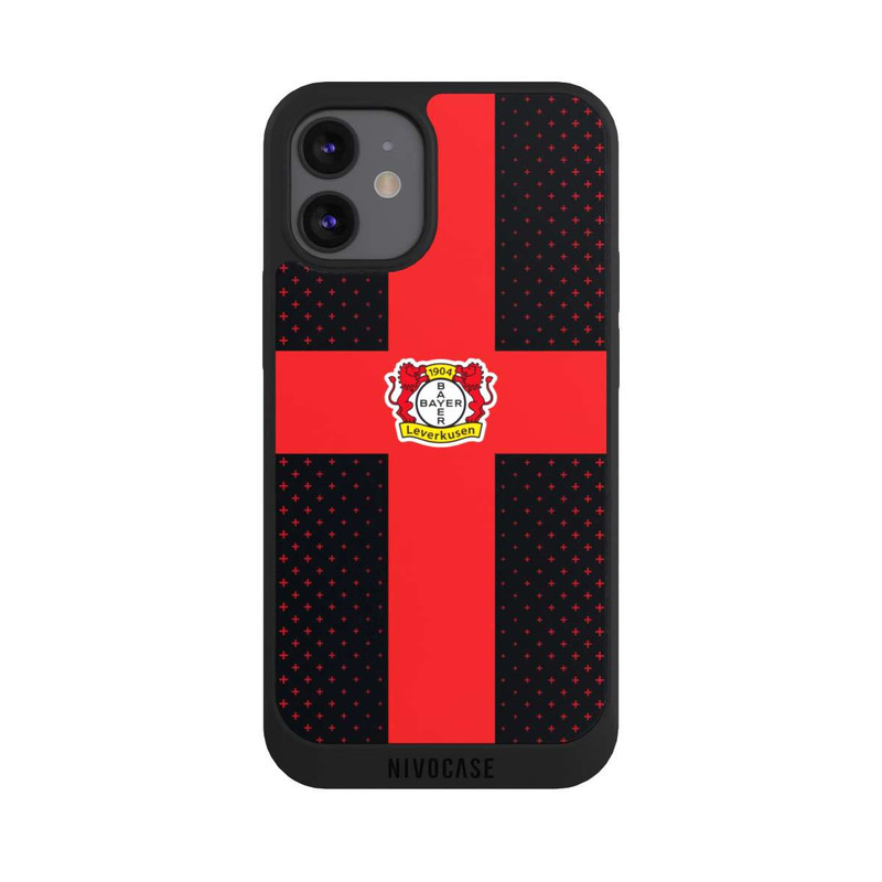 iPhone 12 mini NIVOpure Bayer 04 Leverkusen Rotes Kreuz auf Schwarz