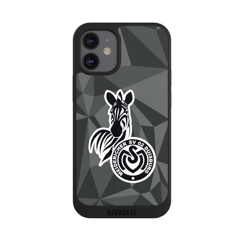 iPhone 12 mini NIVOpure MSV Duisburg Polygon Muster