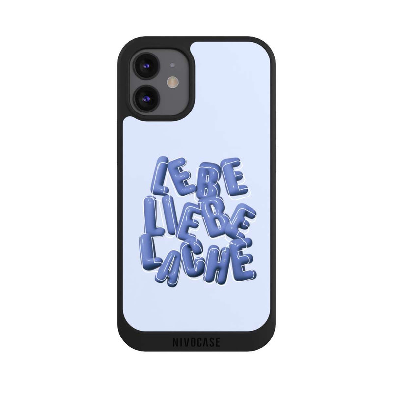 iPhone 12 mini NIVOpure Lebe Liebe Lache Blue