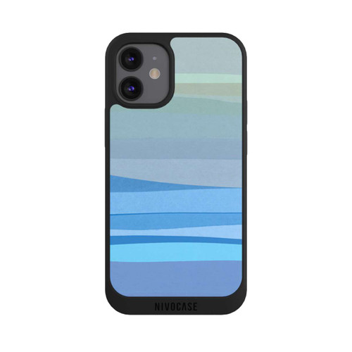 Apple iPhone 12 mini NIVOpure Blau Abstrakt 1