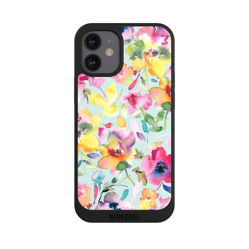 iPhone 12 mini NIVOpure Künstlerischer Sommer Psychedelic Floral