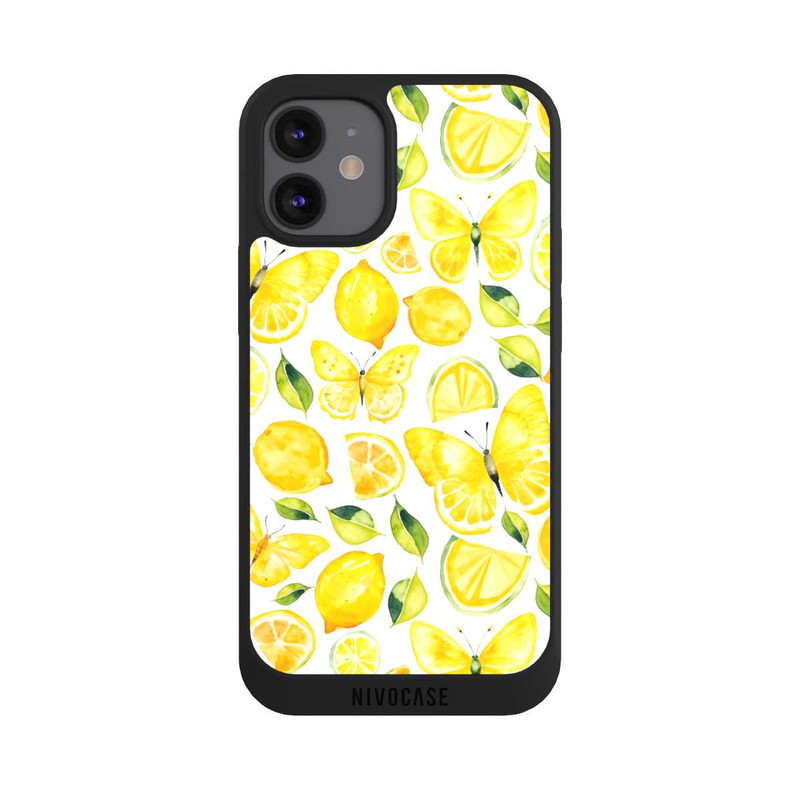 iPhone 12 mini NIVOpure Citron et papillon