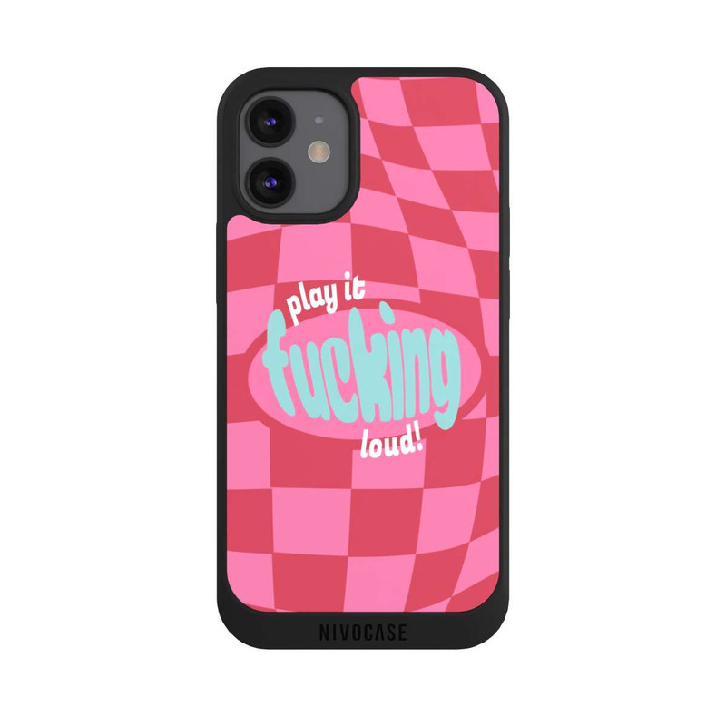 iPhone 12 mini NIVOpure Play Fucking Loud Kariert