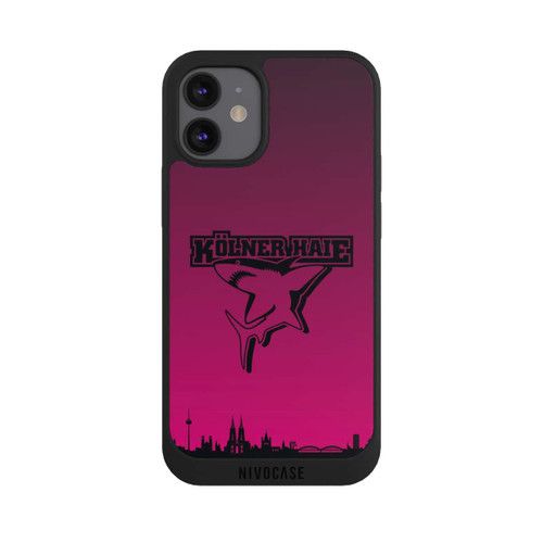 Apple iPhone 12 mini NIVOpure Kölner Haie Skyline Pink
