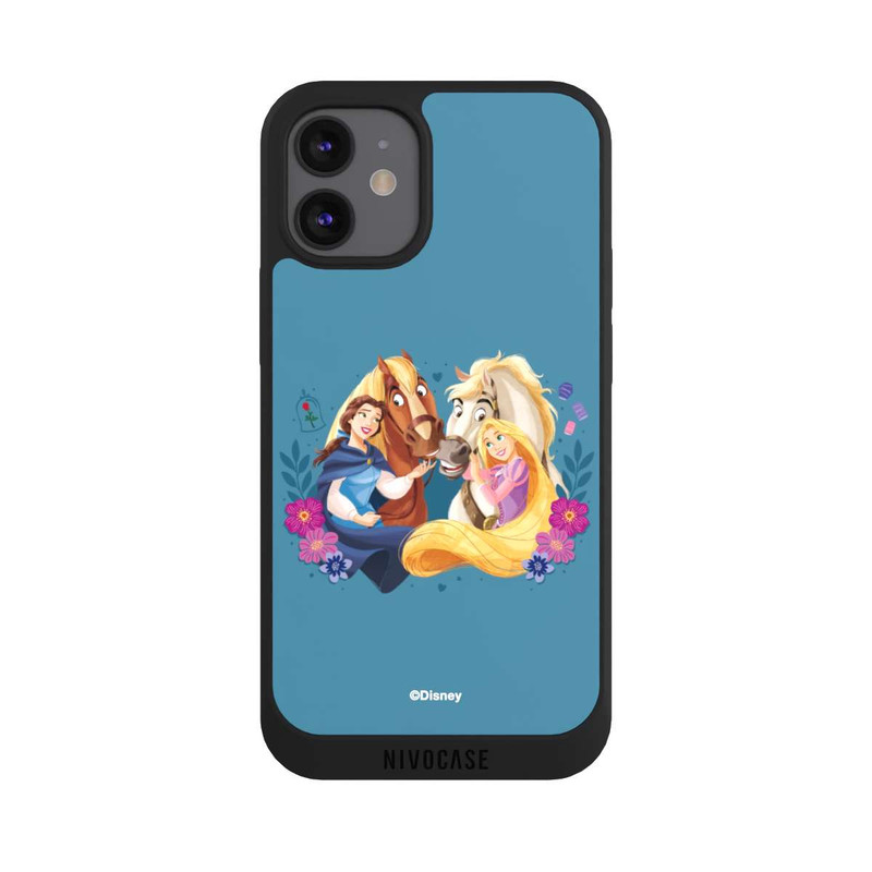iPhone 12 mini NIVOpure Disney Prinzessinnen Belle and Rapunzel mit Pferden