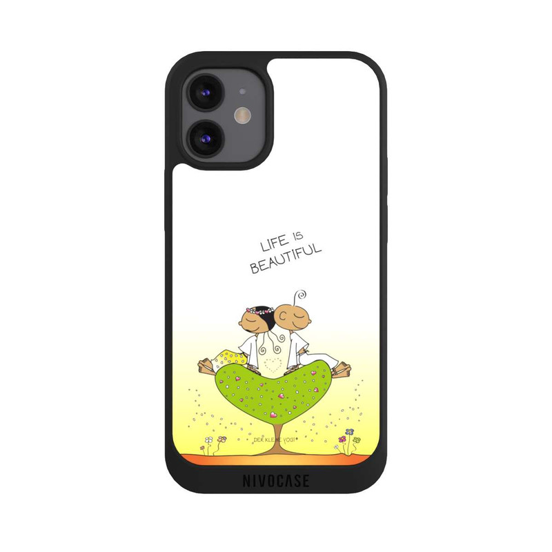 iPhone 12 mini NIVOpure Life is Beautiful Meditation Der Kleine Yogi
