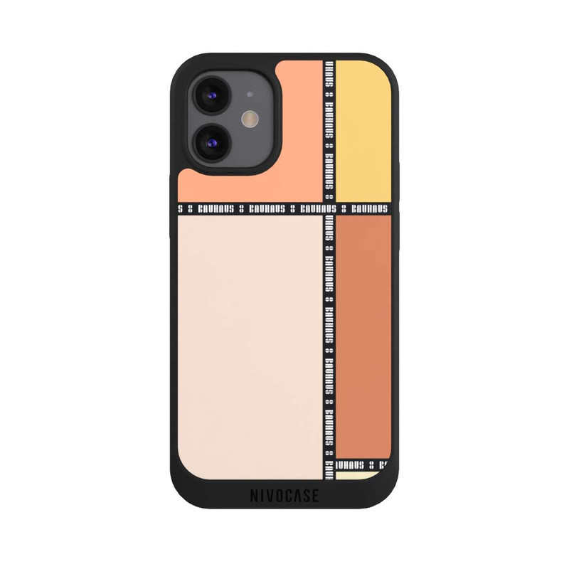 iPhone 12 mini NIVOpure Bauhaus Squares-Pastel