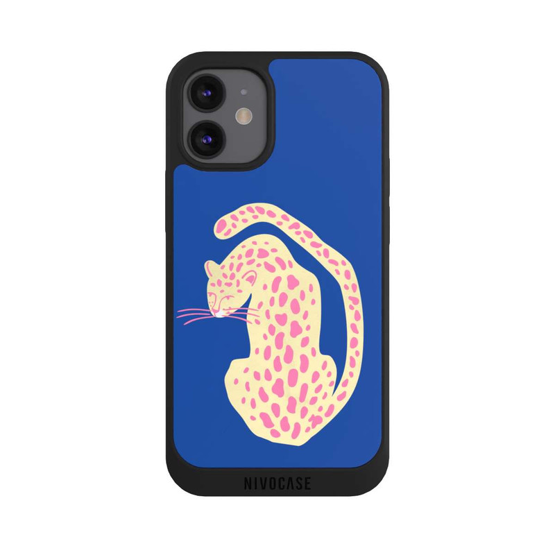 iPhone 12 mini NIVOpure Blue Pink Cat