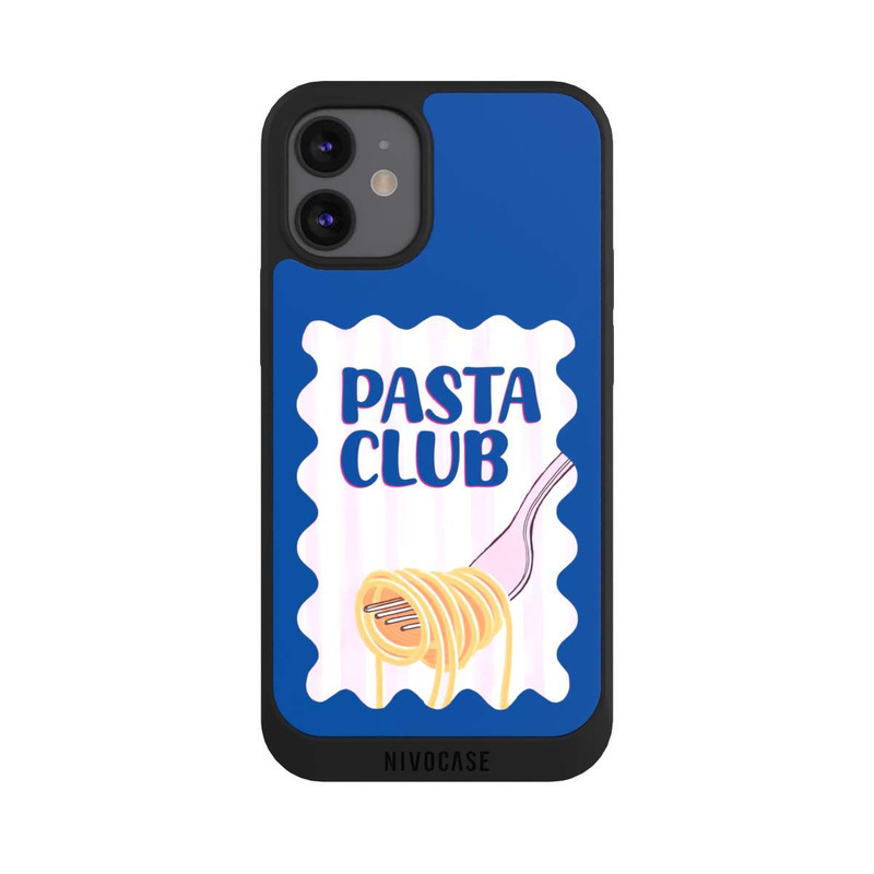 iPhone 12 mini NIVOpure Pasta Club in Blue and Pink
