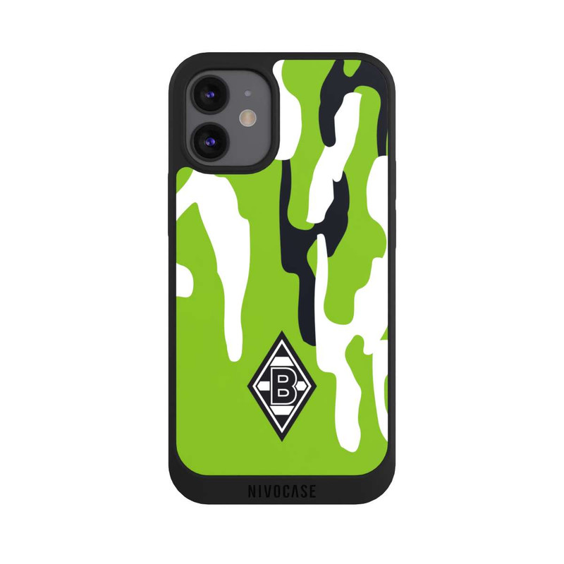 iPhone 12 mini NIVOpure Borussia Raute Grün Weiß Schwarz