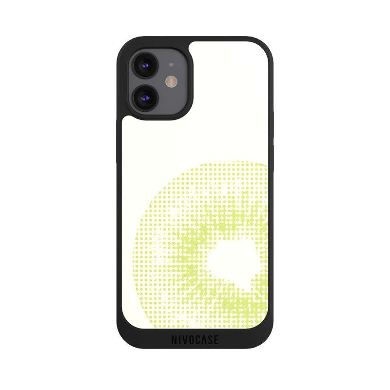 iPhone 12 mini NIVOpure Kiwi Grid Pixelkunst