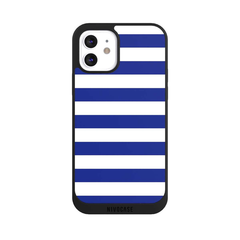 iPhone 12 NIVOpure Sailorstripes Blau