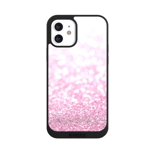 Apple iPhone 12 NIVOpure Pluie de paillettes roses look