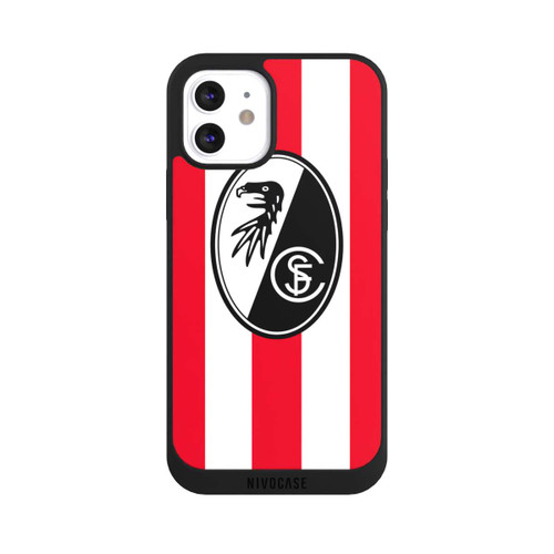 Apple iPhone 12 NIVOpure SC Freiburg - Rot Gestreift