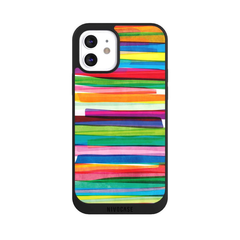 iPhone 12 NIVOpure Rayures Colorées 1