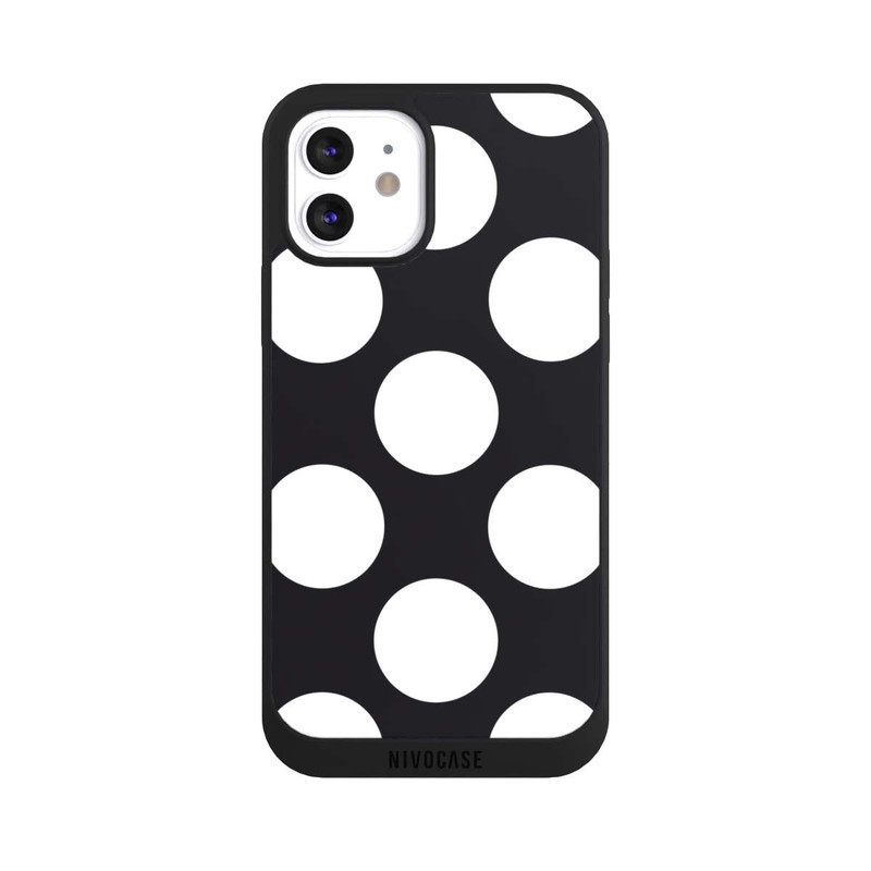 iPhone 12 NIVOpure Big Dots - Black