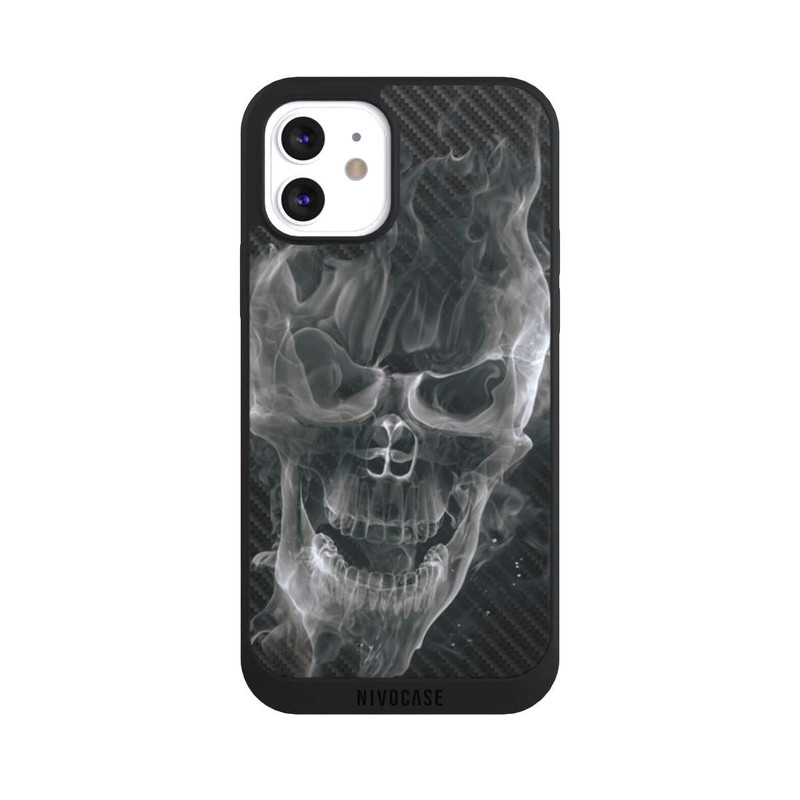 iPhone 12 NIVOpure Smoke Skull Carbon