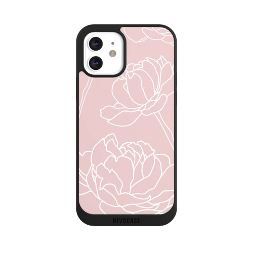 Apple iPhone 12 NIVOpure Blume auf Pink