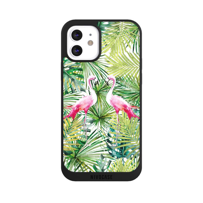 iPhone 12 NIVOpure Palmen Flamingo