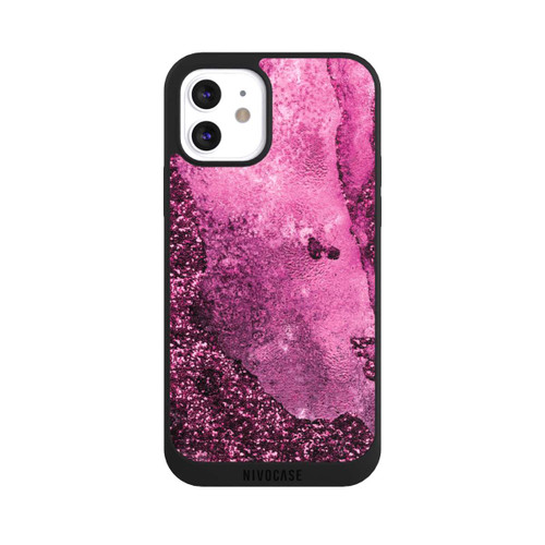 Apple iPhone 12 NIVOpure Marbre Rose Scintillant 2
