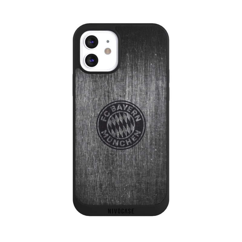 iPhone 12 NIVOpure Metal look FCB Logo plain
