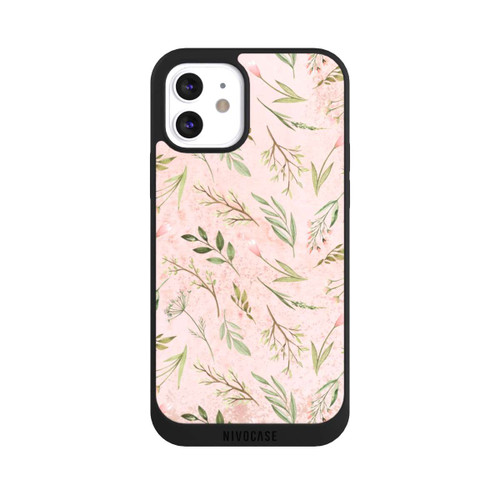 Apple iPhone 12 NIVOpure Floral Marble Pink