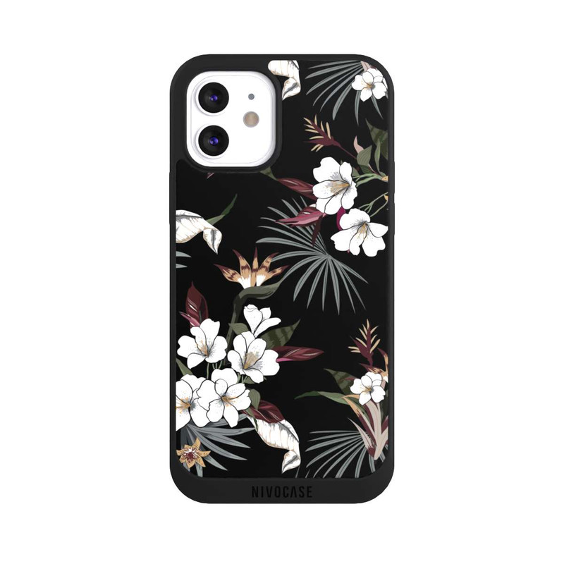 iPhone 12 NIVOpure Flowers Black
