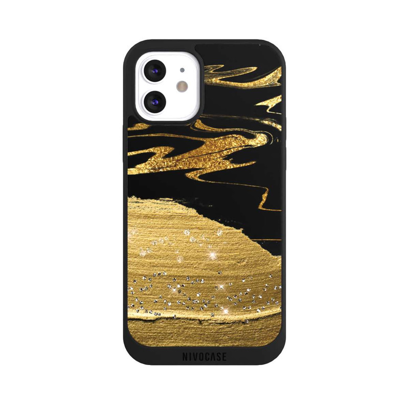 iPhone 12 NIVOpure Marble Golden Look Veins