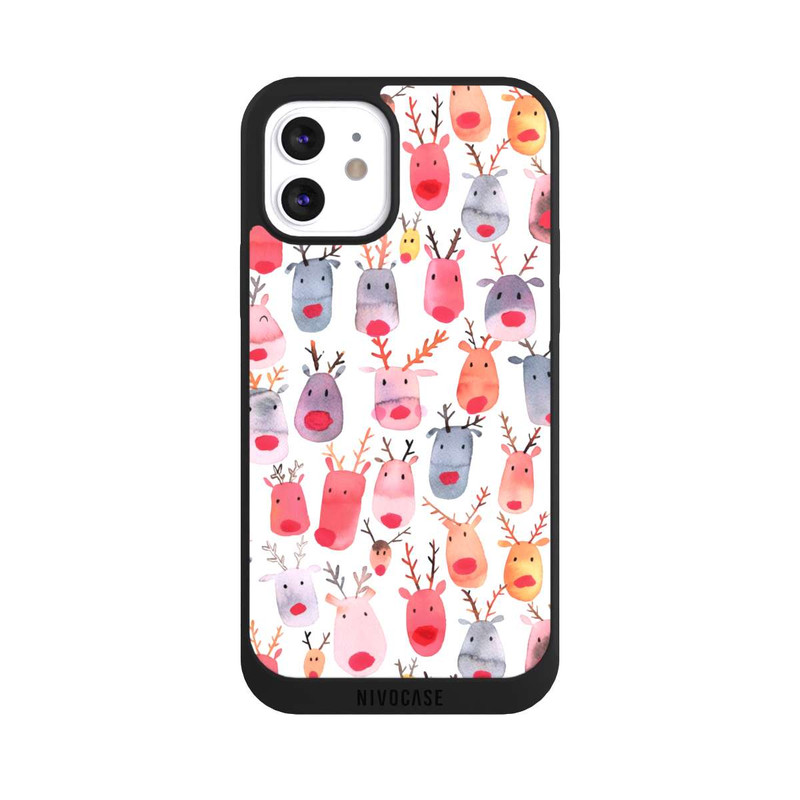 iPhone 12 NIVOpure  Niedliches Rentieraquarell