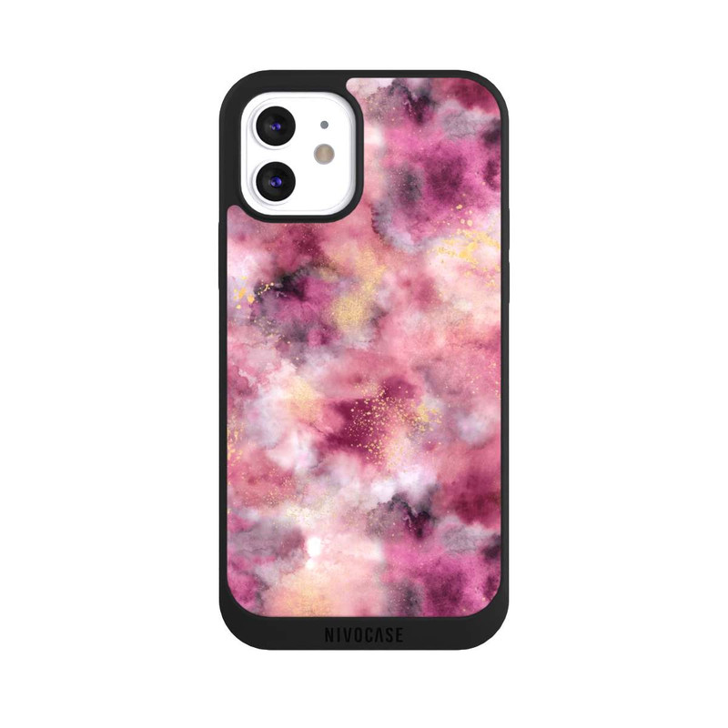 iPhone 12 NIVOpure Smoky Marble Watercolor Pink
