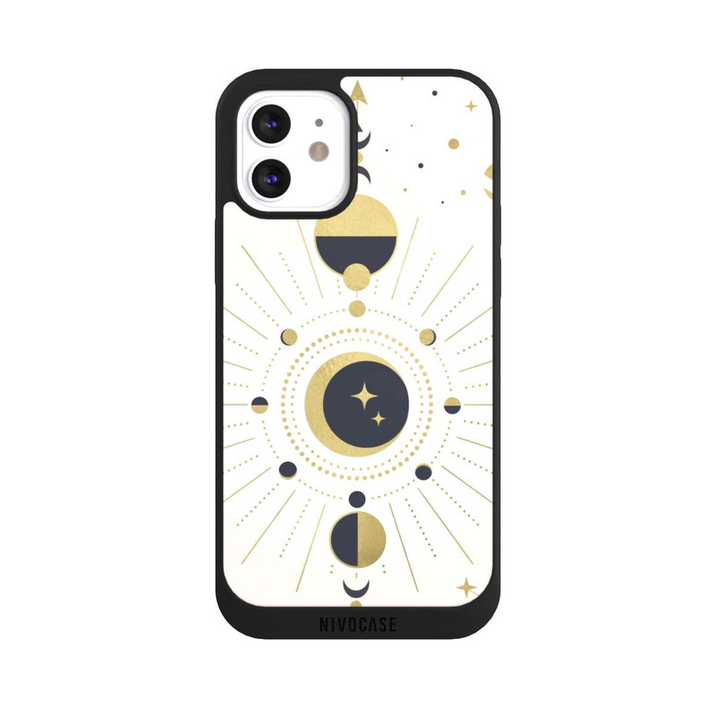 iPhone 12 NIVOpure Look abstrait or rose