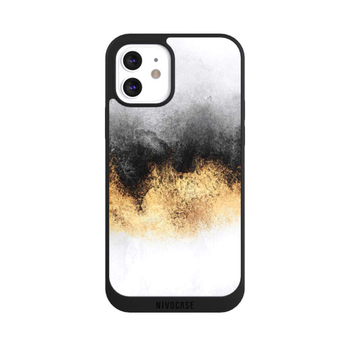 Apple iPhone 12 NIVOpure Grauer Himmelstaub Golddruck